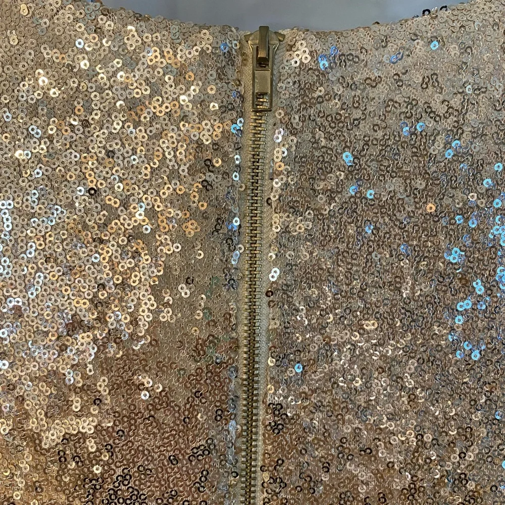 LULU’S - Gold Sequin Mini Dress - Picture 7 of 11